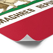 Maghreb Republic Lion Flag Berber Pride Poster (Hoek)