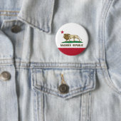 Maghreb Republic Lion Flag Berber Pride Ronde Button 5,7 Cm (In situ)
