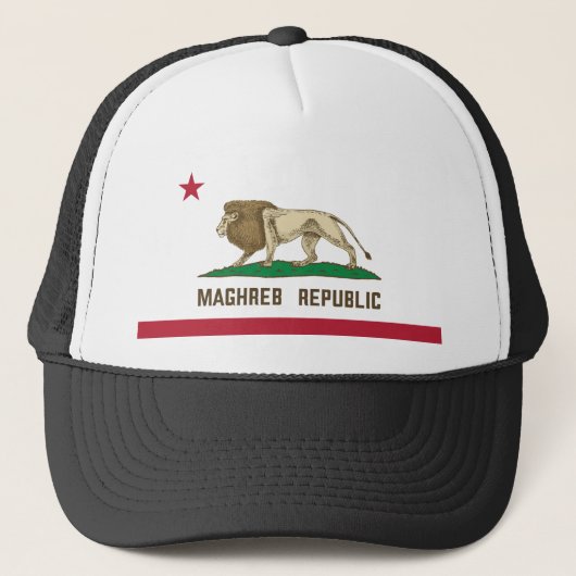 Maghreb Republic Lion Flag Berber Pride Trucker Pet (Voorkant)