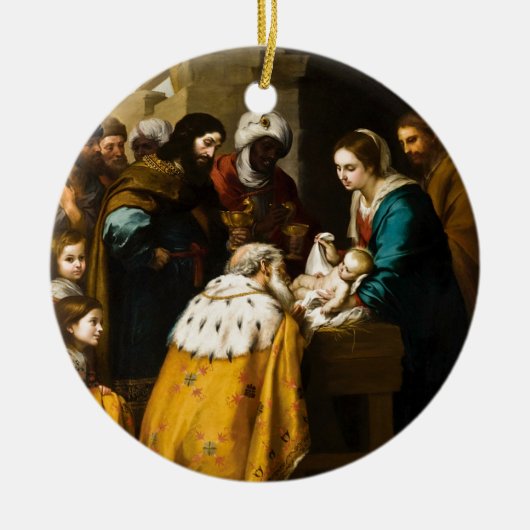 Magi Cadeau Jesus Gifts Keramisch Ornament (Voorkant)