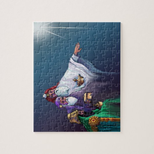 MAGI DRIE WISEMEN EN STAR by SHARON SHARPE Legpuzzel (Verticaal)