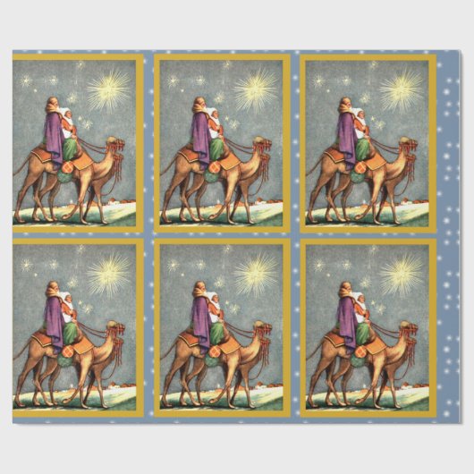 Magi Gift Wrap voor de Feestdagen Cadeaupapier (Vlak)