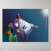 MAGI KINGS 3 WISEMEN EN STAR van SHARON SHARPE Poster (Voorkant)