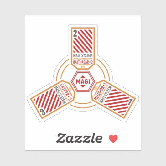 Magi System Neon Genesis Evangelion Sticker (Vel)