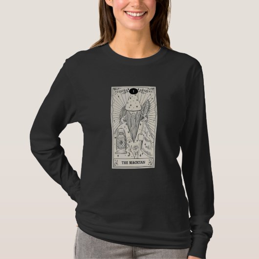 Magi Tarot Card Occult Beliefs Divination Magi T-shirt (Voorkant)