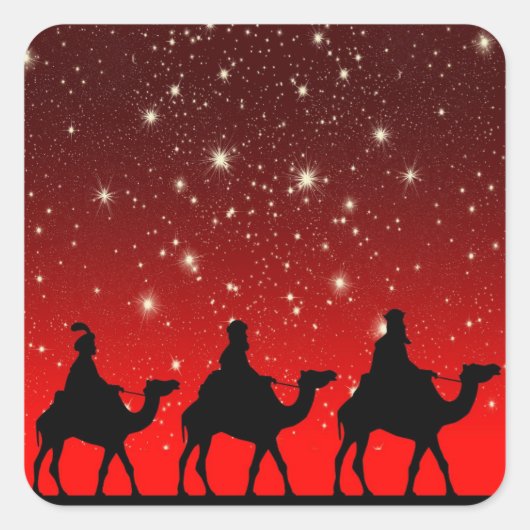 Magi Vierkante Sticker (Voorkant)