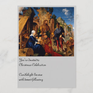 Magi Worship Baby Jesus Kaart