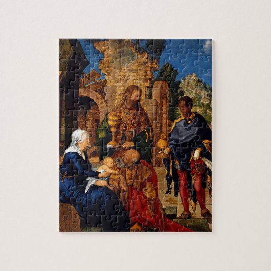 Magi Worship Baby Jesus Legpuzzel (Verticaal)