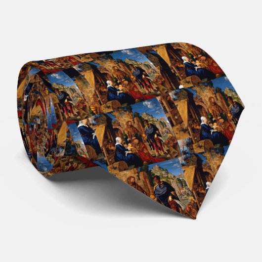 Magi Worship Baby Jesus Stropdas (Opgerold)