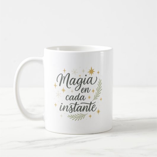 ✨ Magia en Cada Instante – Diseño Navideño  Koffiemok (Links)