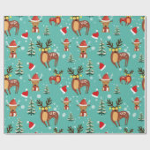 Magia Invernal de Renos Cadeaupapier (Vlak)