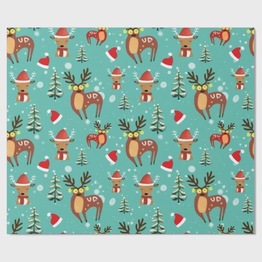 Magia Invernal de Renos Cadeaupapier (Vlak)