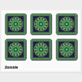 Magian fairy fractal decoration square sticker (Vel)