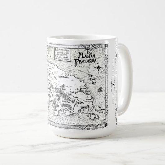 Magian Peninsula Kaart Mok (Voorkant rechts)