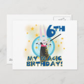 Magic 6th Verjaardag Tshirts en geschenken Briefkaart (Voorkant / Achterkant)