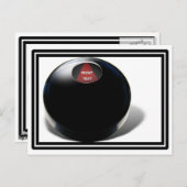 Magic 8 Ball Briefkaart (Voorkant / Achterkant)