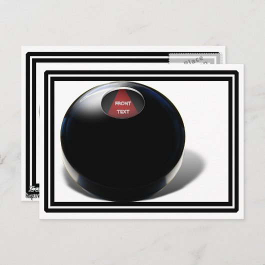 Magic 8 Ball Briefkaart (Voorkant / Achterkant)