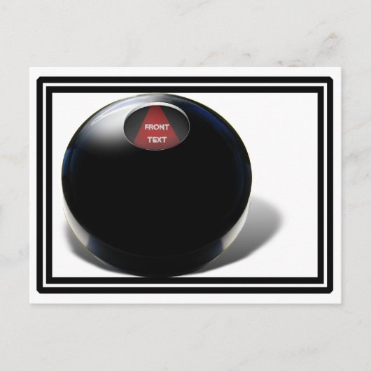 Magic 8 Ball Briefkaart (Voorkant)