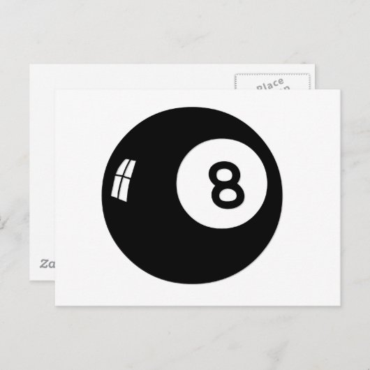 Magic 8 Ball Briefkaart (Voorkant / Achterkant)