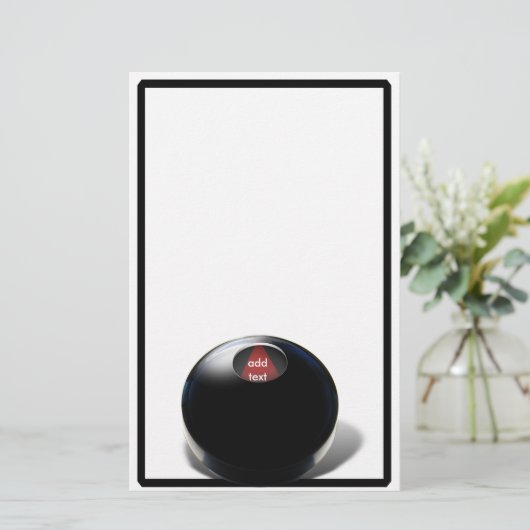Magic 8 Ball Briefpapier (Staand voorkant)