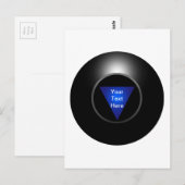 Magic 8 Ball - Jouw tekst Briefkaart (Voorkant / Achterkant)