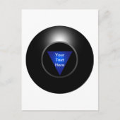 Magic 8 Ball - Jouw tekst Briefkaart (Voorkant)