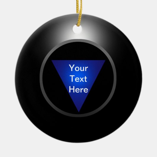 Magic 8 Ball - Jouw tekst Keramisch Ornament (Voorkant)