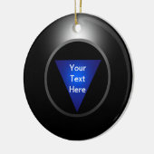 Magic 8 Ball - Jouw tekst Keramisch Ornament (Links)