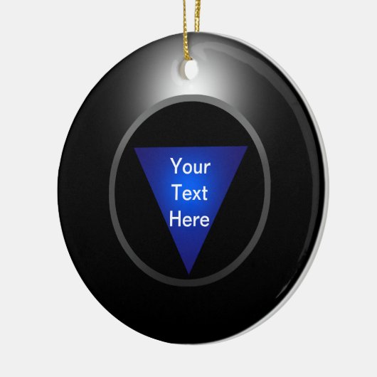 Magic 8 Ball - Jouw tekst Keramisch Ornament (Links)