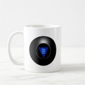 Magic 8 Ball - Jouw tekst Koffiemok (Links)