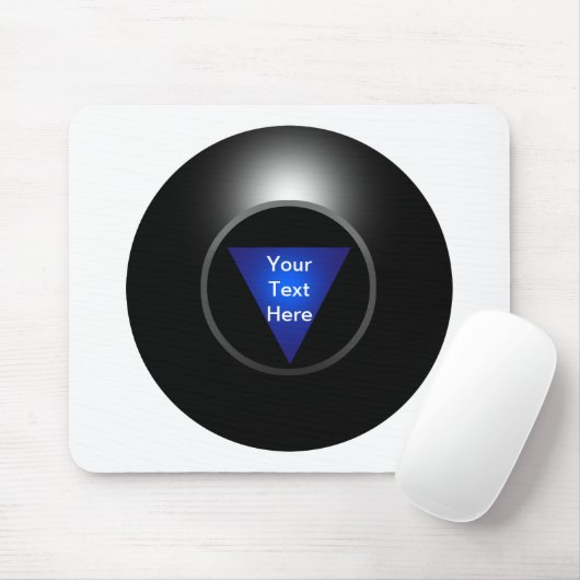 Magic 8 Ball - Jouw tekst Muismat (Met muis)