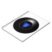 Magic 8 Ball - Jouw tekst Notitieboek (Linkerzijde)