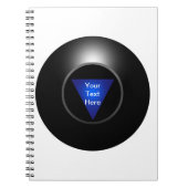 Magic 8 Ball - Jouw tekst Notitieboek (Voorkant)