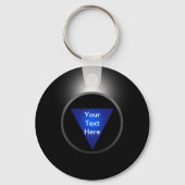 Magic 8 Ball - Jouw tekst Sleutelhanger (Voorkant)