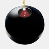 Magic 8 Ball Keramisch Ornament (Achterkant)
