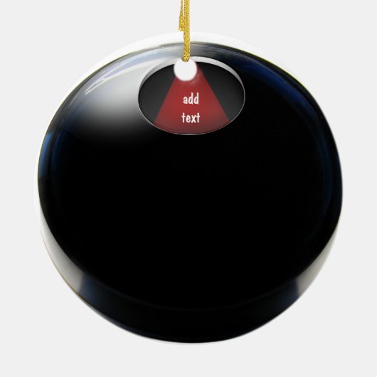 Magic 8 Ball Keramisch Ornament (Achterkant)