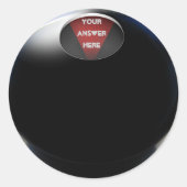 Magic 8 Ball Ronde Sticker (Voorkant)