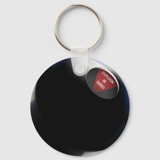 Magic 8 Ball says, "Outlook is Good" Sleutelhanger (Voorkant)