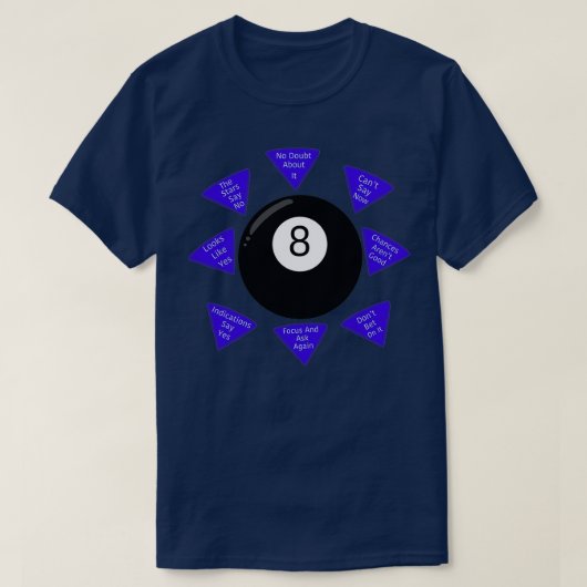 Magic 8 Ball T-shirt (Design voorkant)