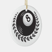 Magic 8 Ball Tattoo Keramisch Ornament (Rechts)