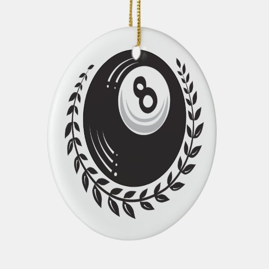 Magic 8 Ball Tattoo Keramisch Ornament (Rechts)