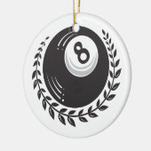 Magic 8 Ball Tattoo Keramisch Ornament (Links)