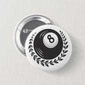 Magic 8 Ball Tattoo Ronde Button 5,7 Cm (Voorkant /achterkant)