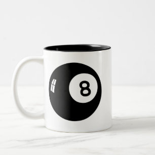 Magic 8 Ball Tweekleurige Koffiemok