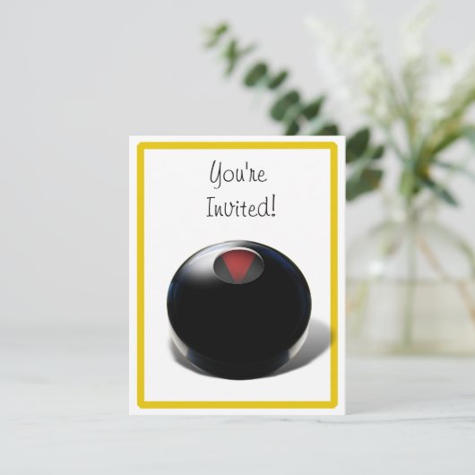 Magic 8 Ball (voeg uw antwoord toe) Kaart (Staand voorkant)