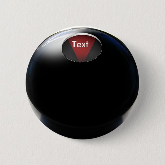 Magic 8 Ball (voeg uw antwoord toe) Ronde Button 5,7 Cm (Voorkant)