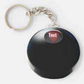 Magic 8 Ball (voeg uw antwoord toe) Sleutelhanger (Voorkant)
