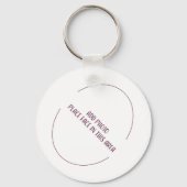 Magic 8 Ball ( Voeg uw antwoord toe) Sleutelhanger (Achterkant)