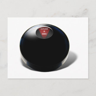 Magic 8 Ball zegt: "Outlook is Good" Briefkaart