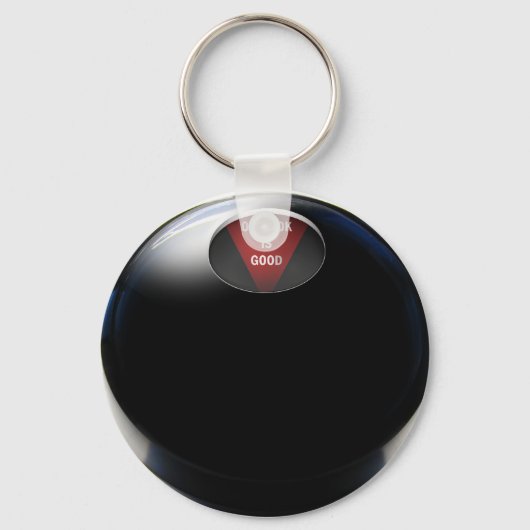 Magic 8 Ball zegt: "Outlook is Good" Sleutelhanger (Voorkant)